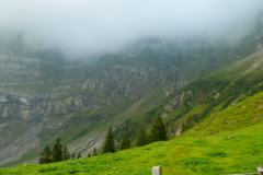 Noch Nebel verhangen, der Aufsteig.