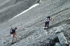 Heikler Aufsteig beim Chessel, aber gut bewältigt.