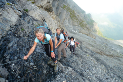 Heikler Aufsteig beim Chessel, aber gut bewältigt.