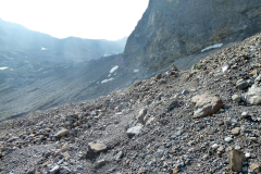 Unterhlab des Chlitaler Gletschers.