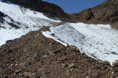 Aufsteig zum Rotstock-Sattel.