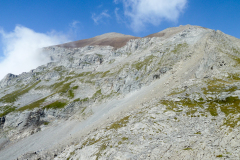 Blick zum Urirotstokgipfel.